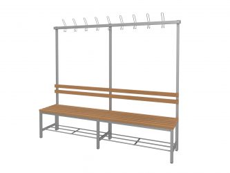 Fitt single-sided changing room bench