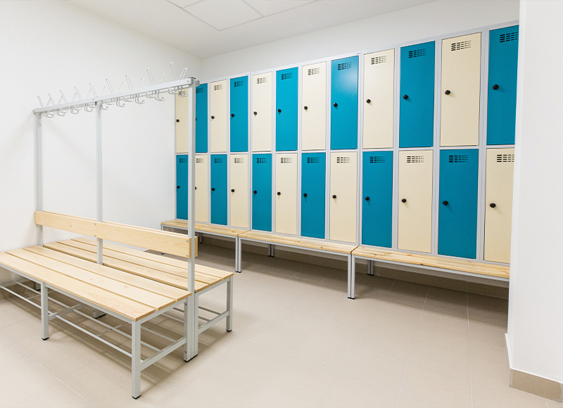 Changing room benches