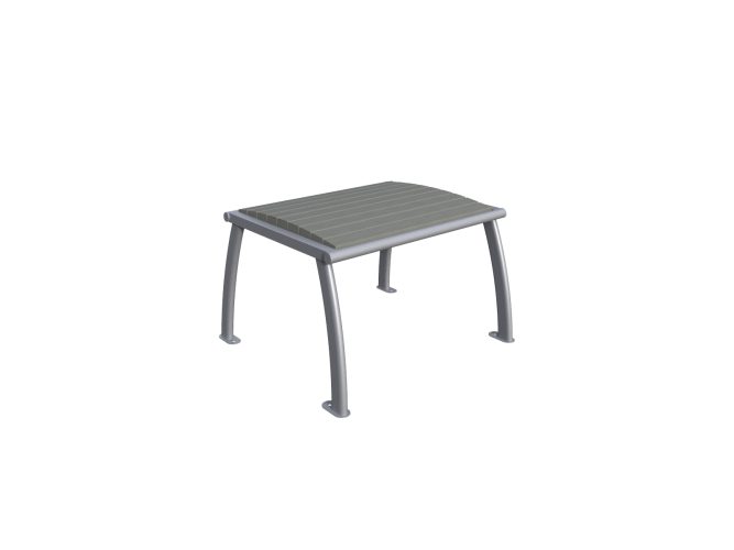 1 person outdoor bench without support