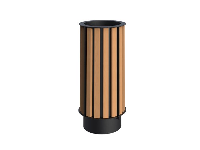 Circular, with WPC slats