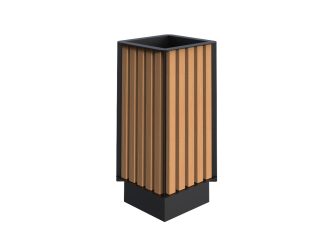 Square based, WPC slats