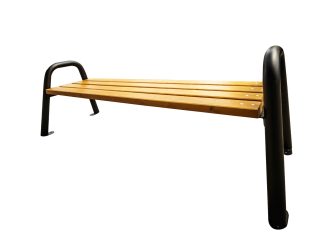 Outdoor bench for 3 persons without support