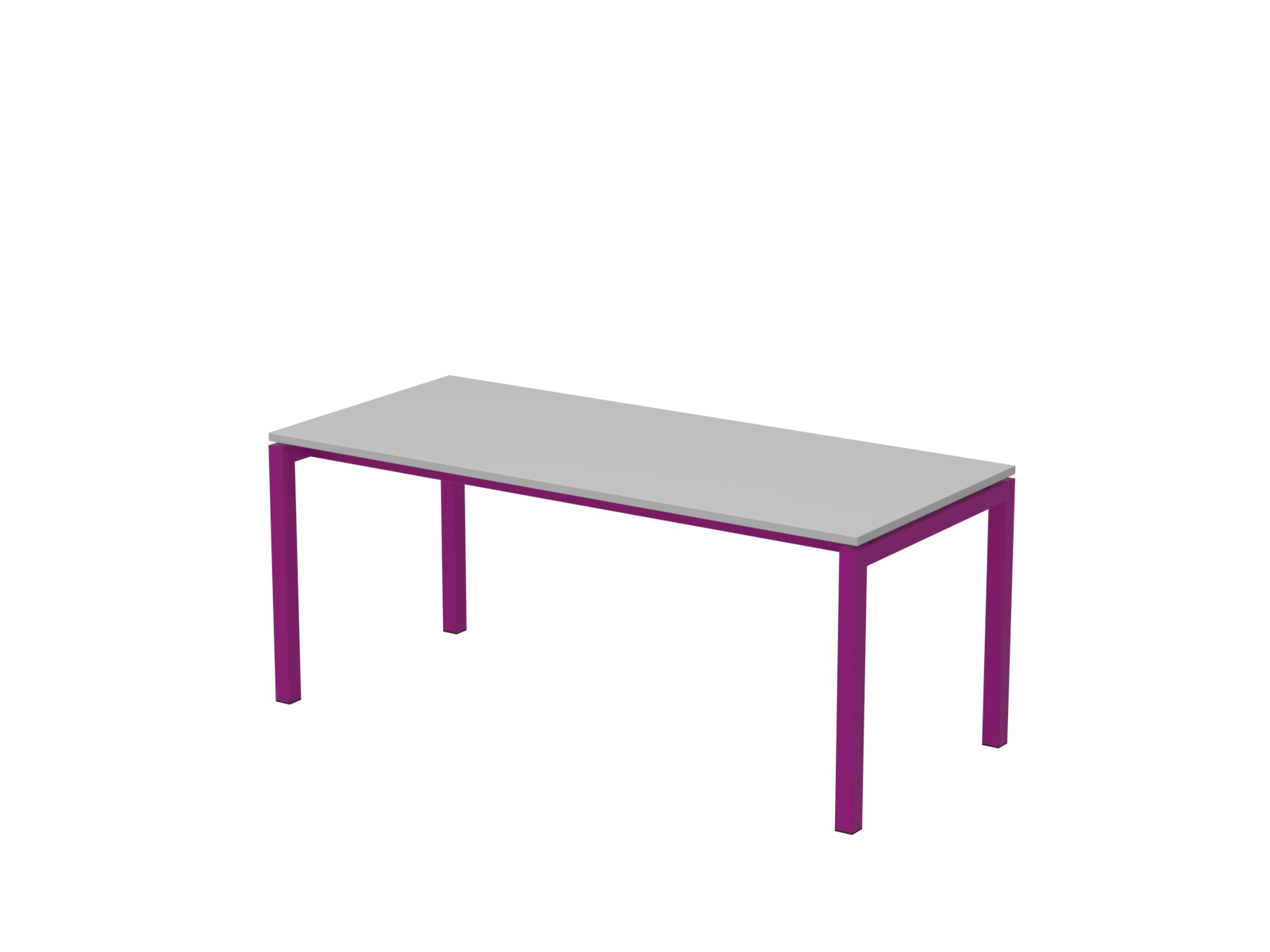 180x80 cm, E metal legs