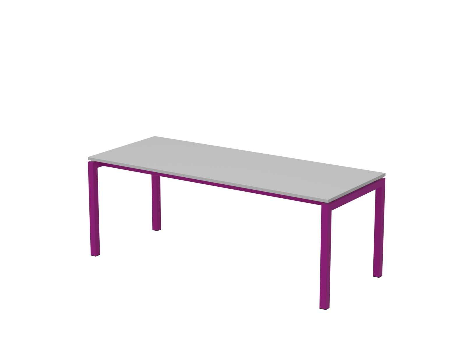 200x80 cm, E metal legs
