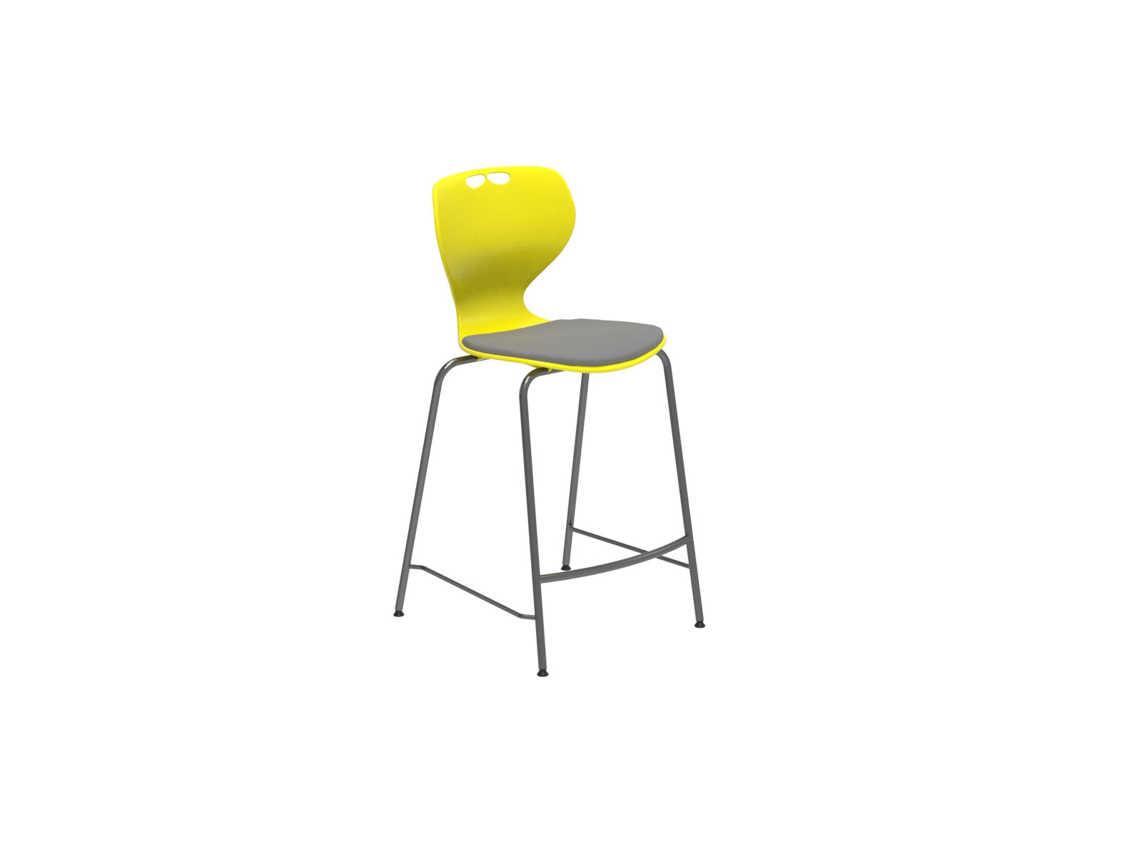 66 cm seat height, with upholstery